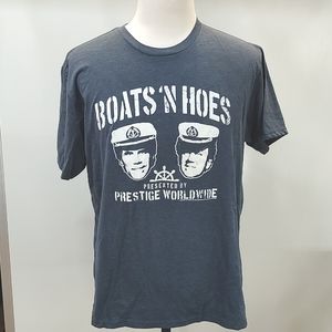 Step Brothers Movie graphic T-shirt Sz XL Prestige Worldwide Boats n Hoes